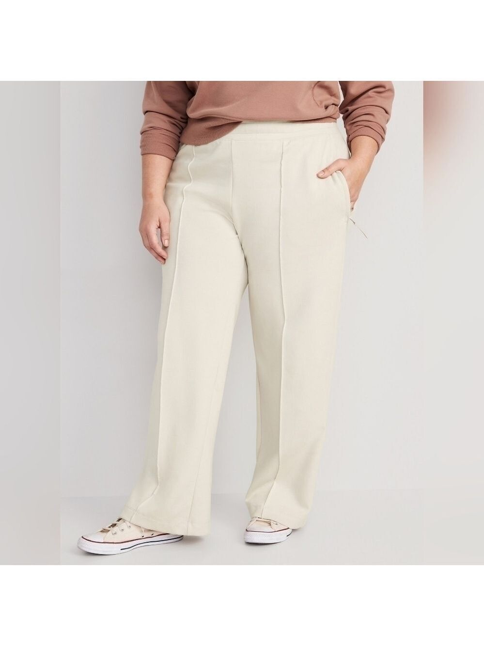 3X • Old Navy • High-Waisted Dynamic Fleece Pin Tucked Wide-Leg Pants